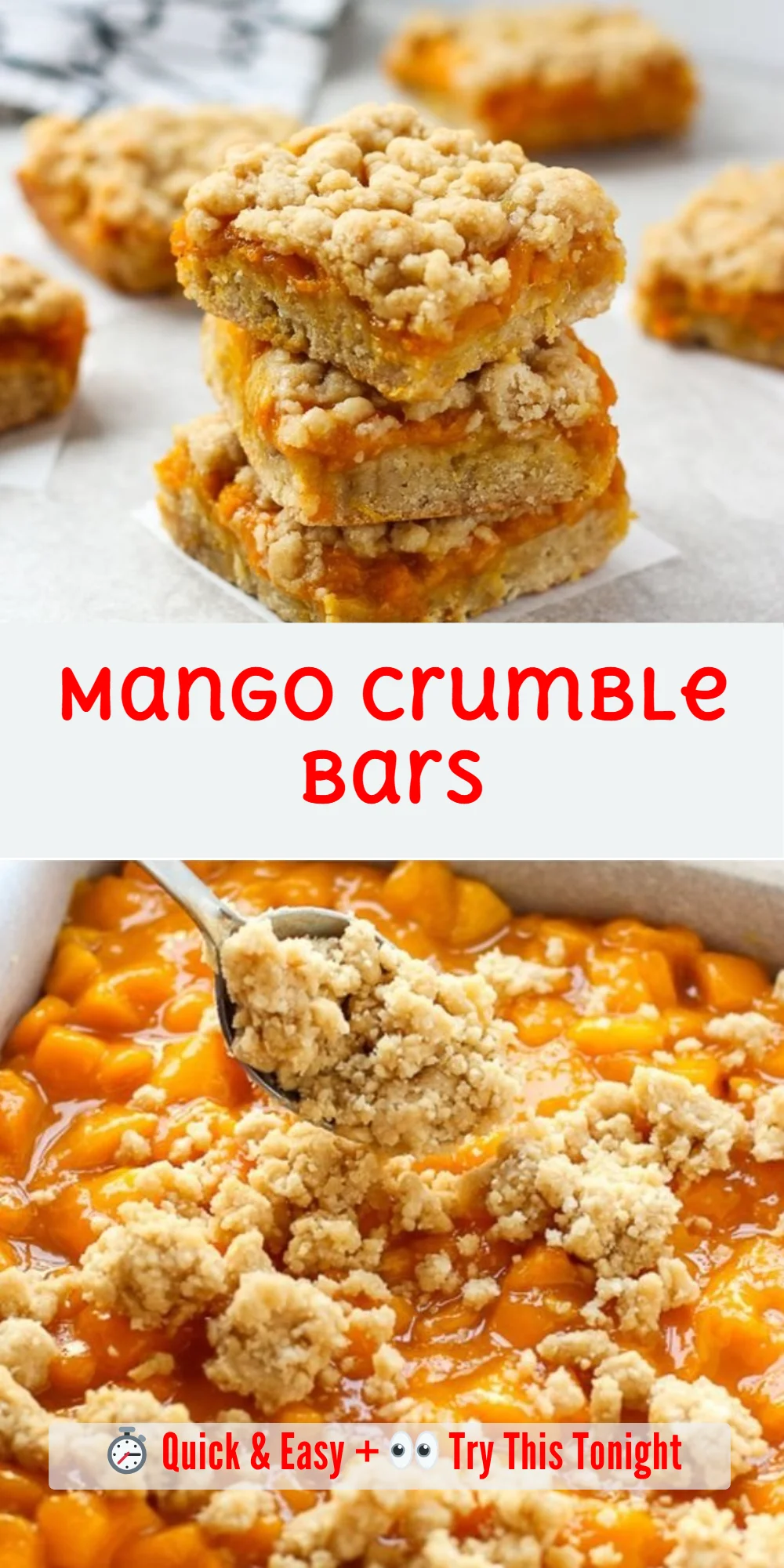 Mango Crumble Bars
