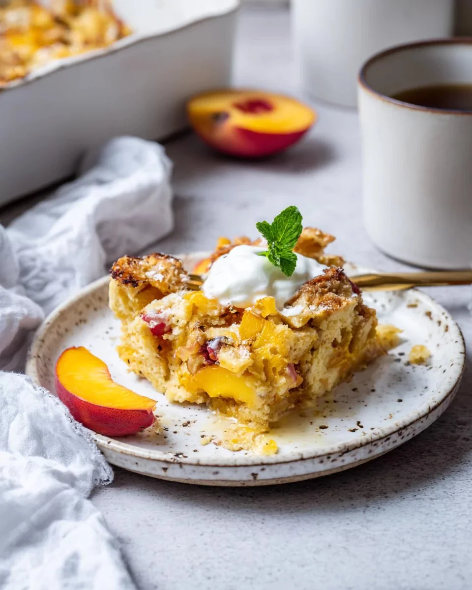 Peach Breakfast Bake: Easy, Healthy, and Perfect for Summer Mornings