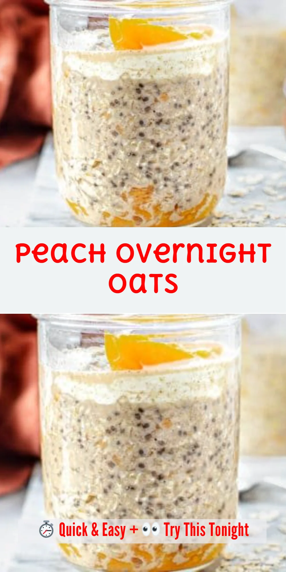 Peach Overnight Oats