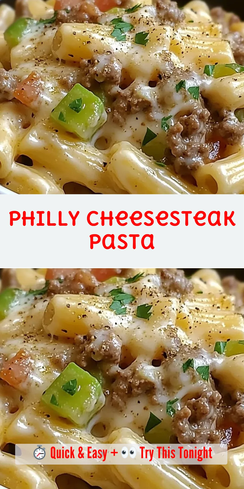 Philly Cheesesteak Pasta