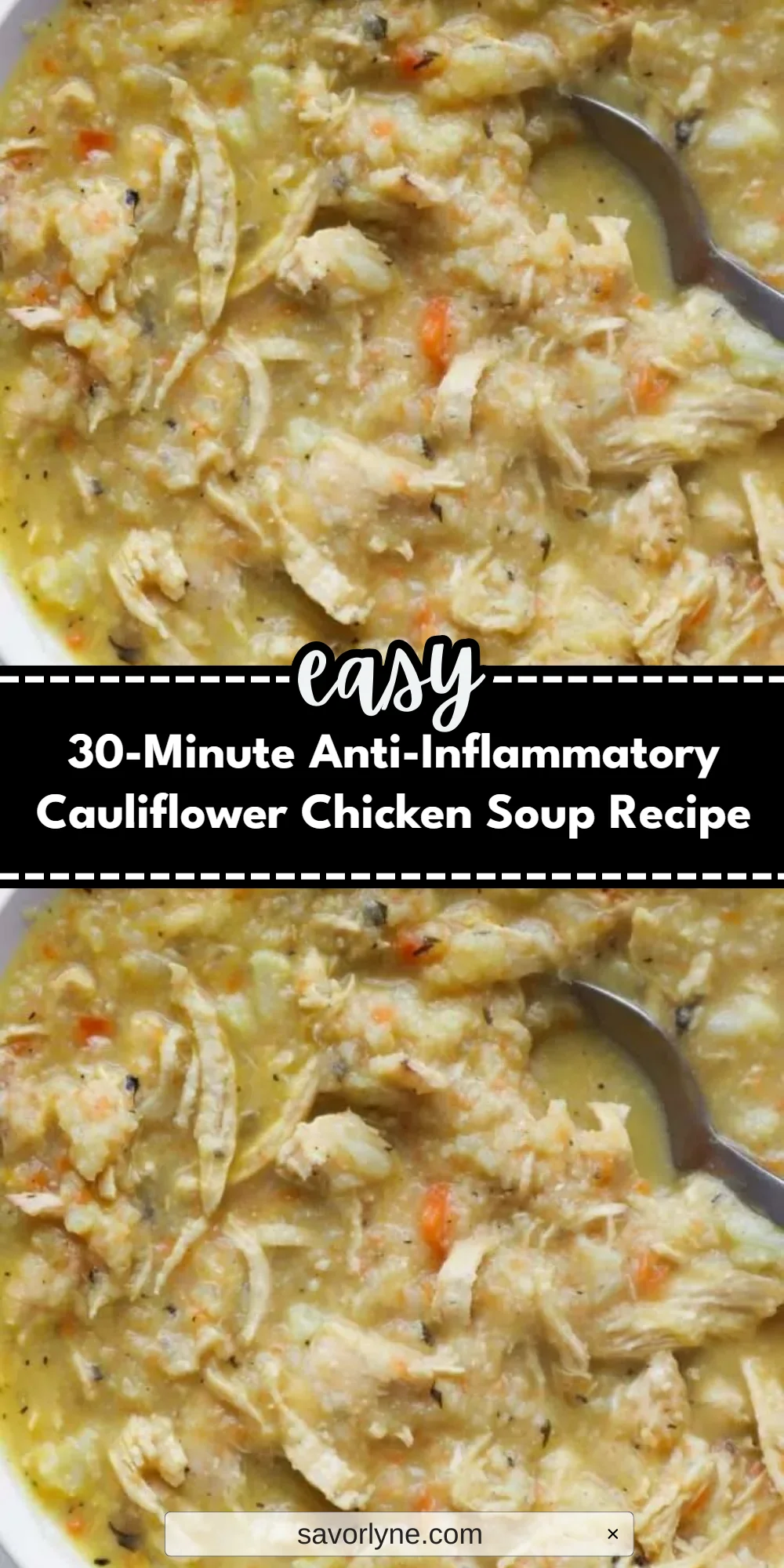 30-Minute Anti-Inflammatory Cauliflower Chicken Soup Recipe