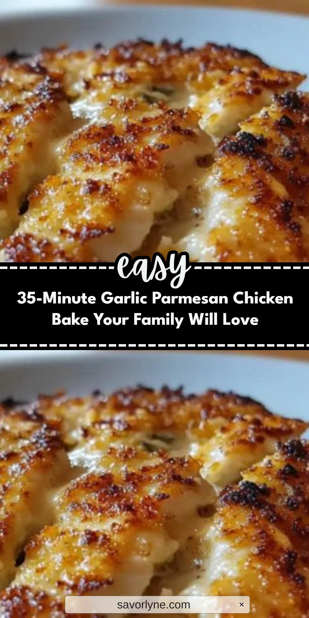 35-Minute Garlic Parmesan Chicken Bake Your Family Will Love