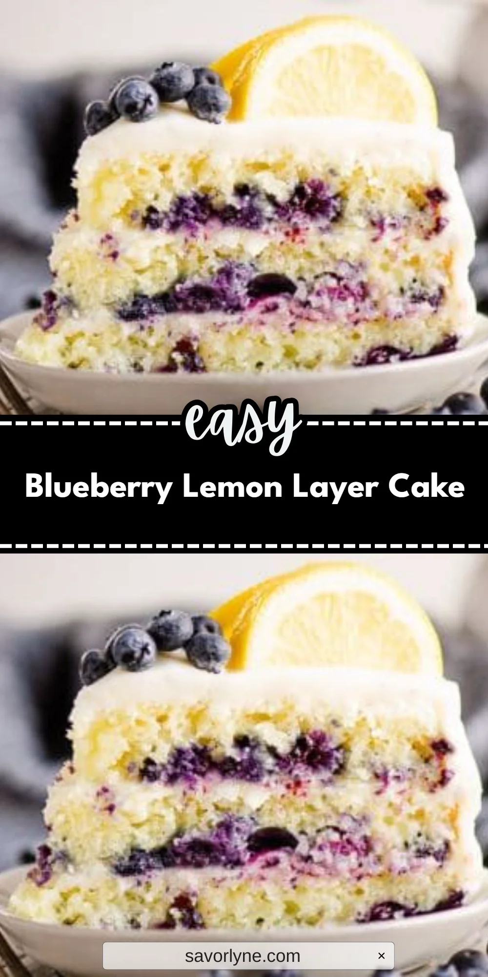 Blueberry Lemon Layer Cake