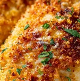 Delicious Parmesan Crusted Chicken, inspired by Longhorn Steakhouse recipe.