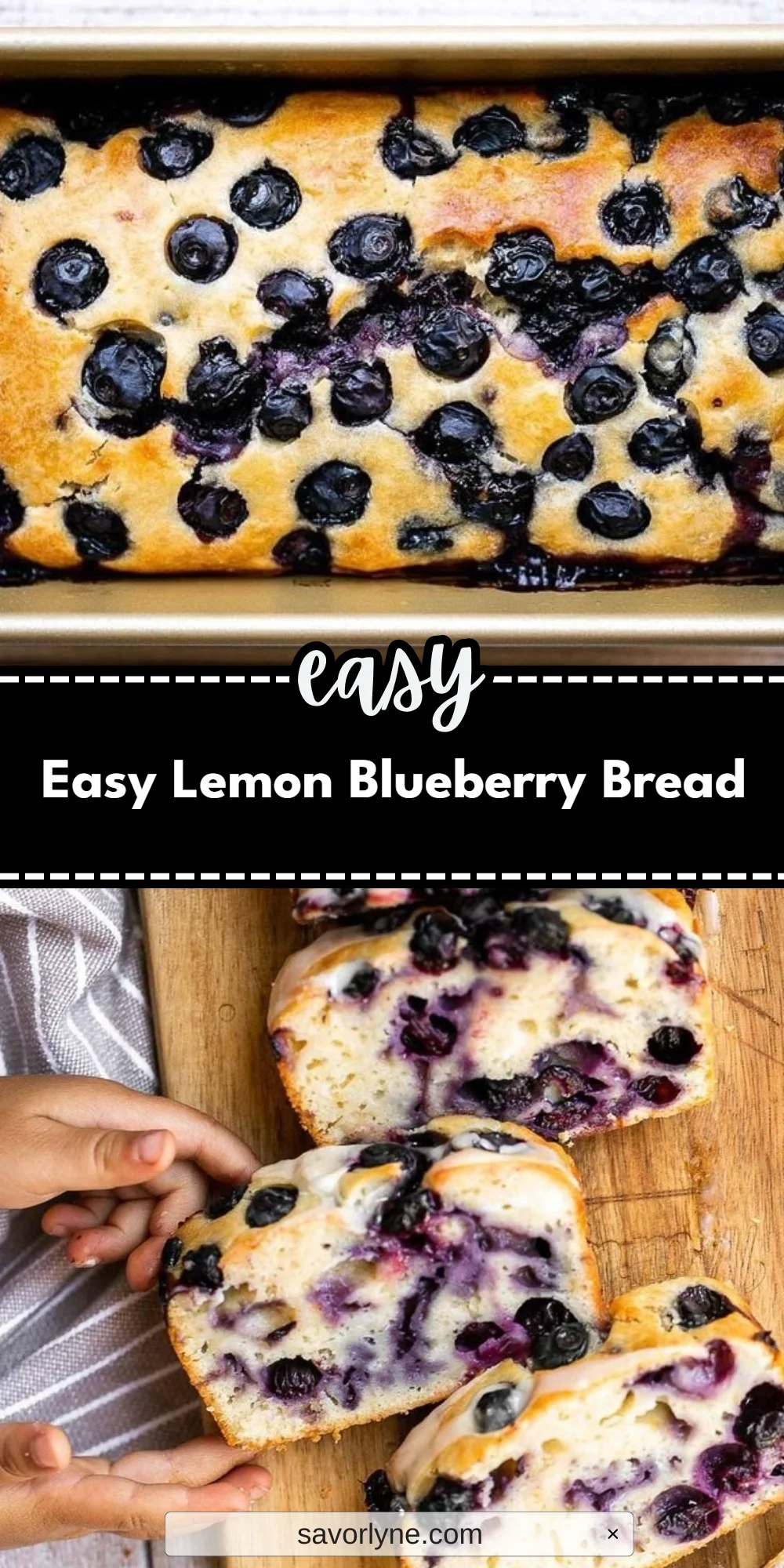 Easy Lemon Blueberry Bread
