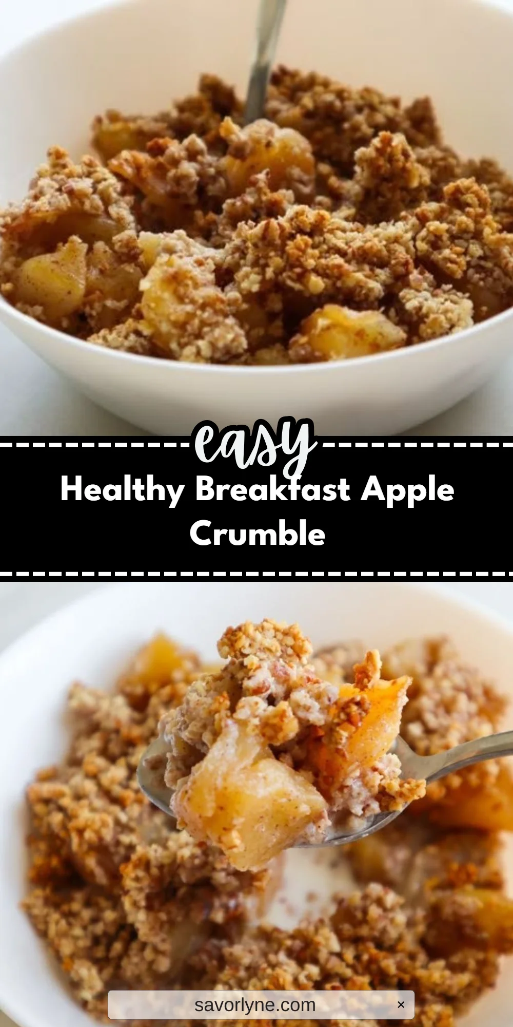 Healthy Breakfast Apple Crumble