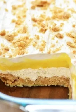Heavenly Oreo Lemon Dessert with creamy layers and a hint of zesty lemon flavor