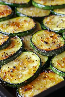 Oven-roasted zucchini slices seasoned and ready in 20 minutes