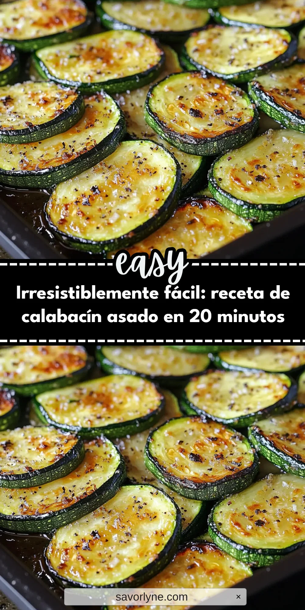Irresistiblemente fácil: receta de calabacín asado en 20 minutos