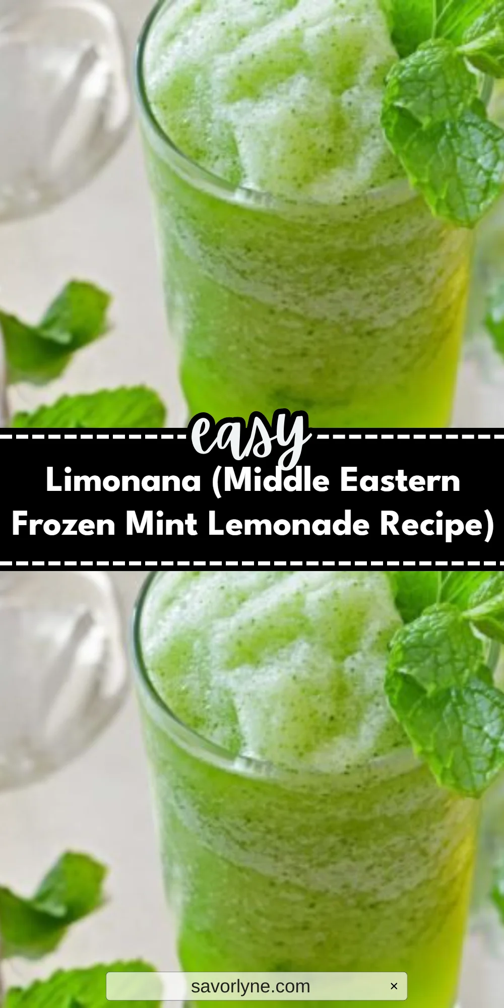 Limonana (Middle Eastern Frozen Mint Lemonade Recipe)