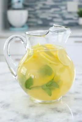A glass of refreshing mint lemonade with mint leaves and lemon slices