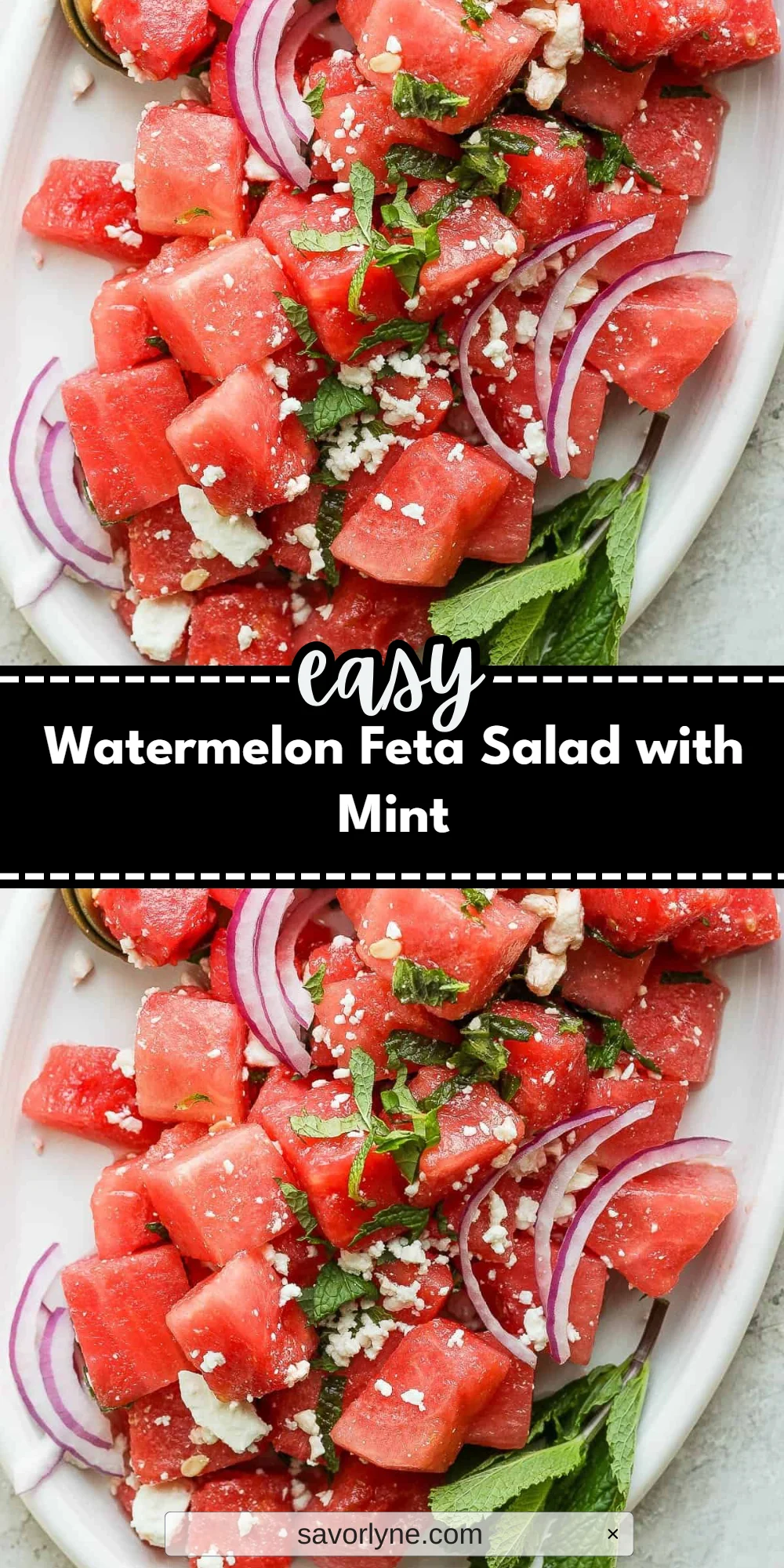 Watermelon Feta Salad with Mint